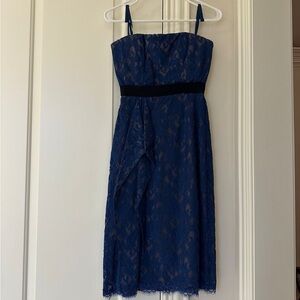 BCBGMAXAZRIA Navy Empire Waist Dress